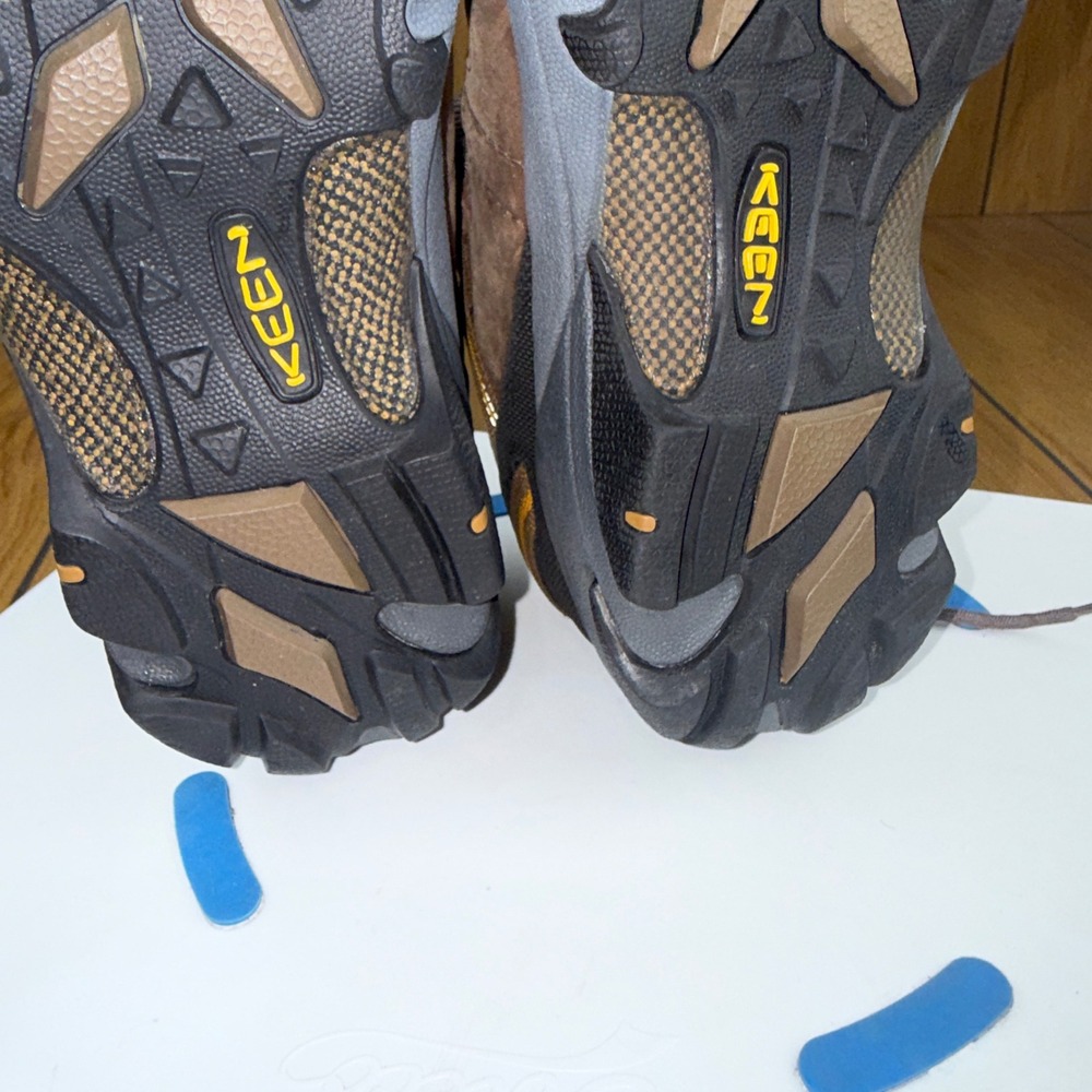 Keen Targhee II Waterproof Hiking Shoes Mens 10 Brown Leather Low Top Trail 0708 - Picture 12 of 16